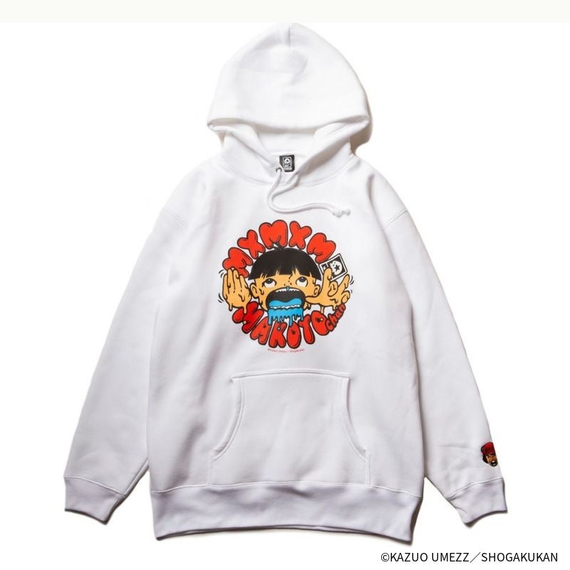 【楳図かずお】まことちゃん x まじかる “どろどろまことちゃん” HOODIEカラー：WHITE1