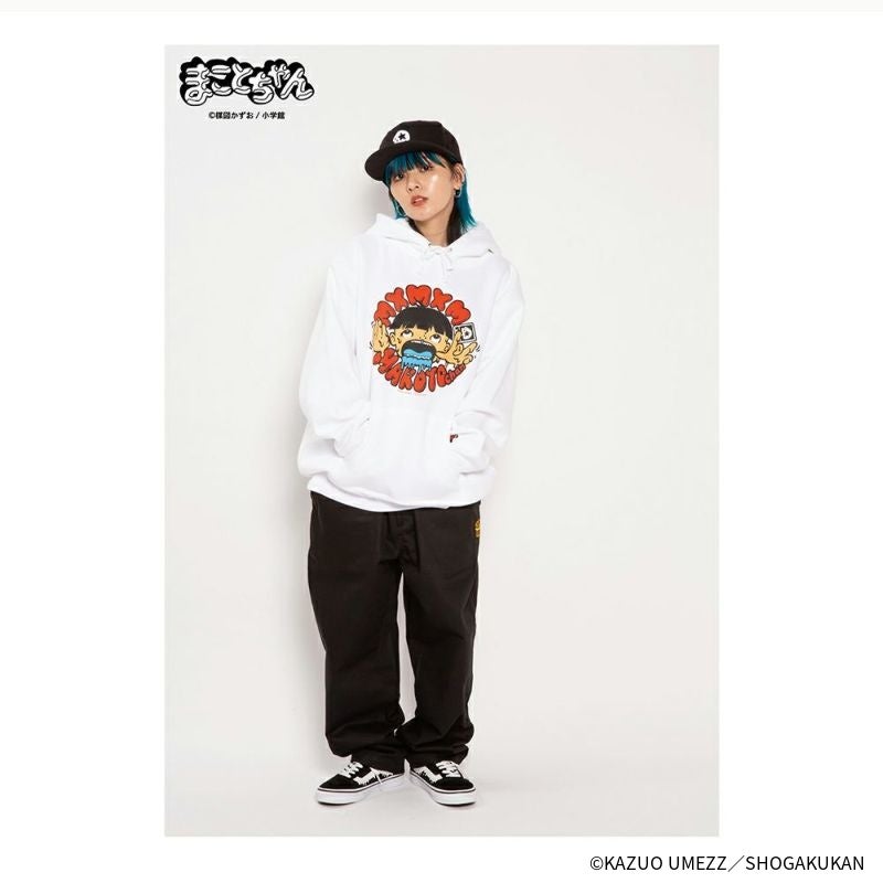 【楳図かずお】まことちゃん x まじかる “どろどろまことちゃん” HOODIEカラー：WHITE3