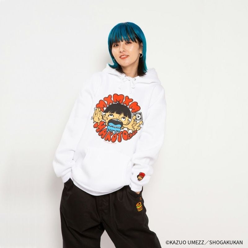 【楳図かずお】まことちゃん x まじかる “どろどろまことちゃん” HOODIEカラー：WHITE4