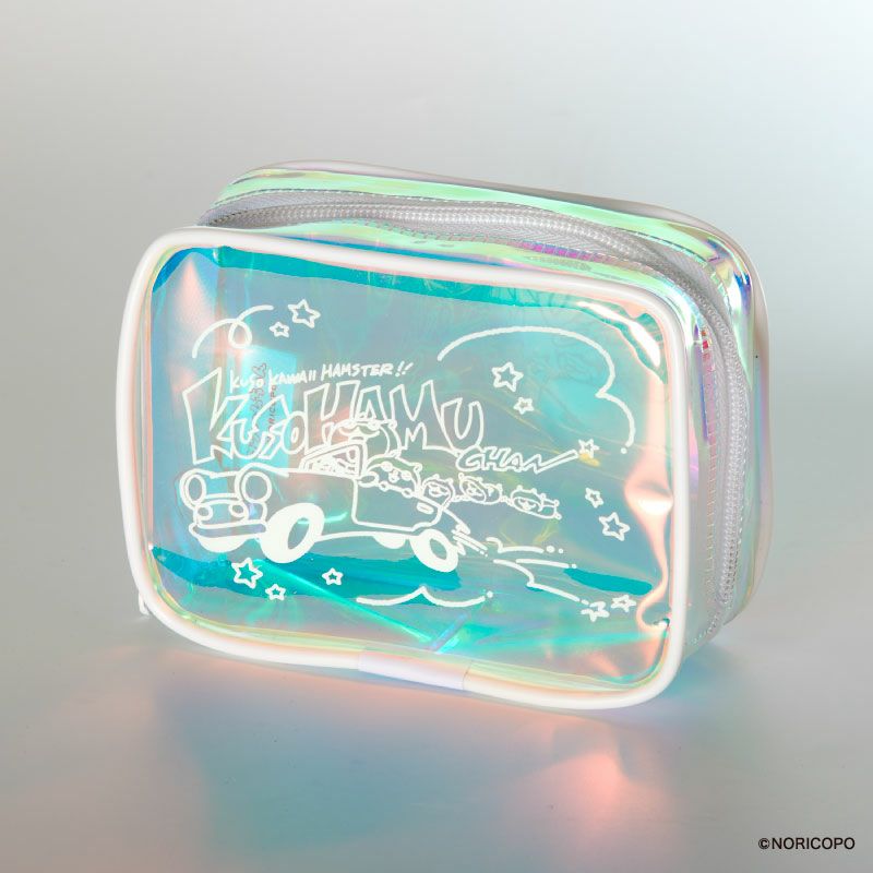 『クソハムちゃん』オーロラビニールポーチ2