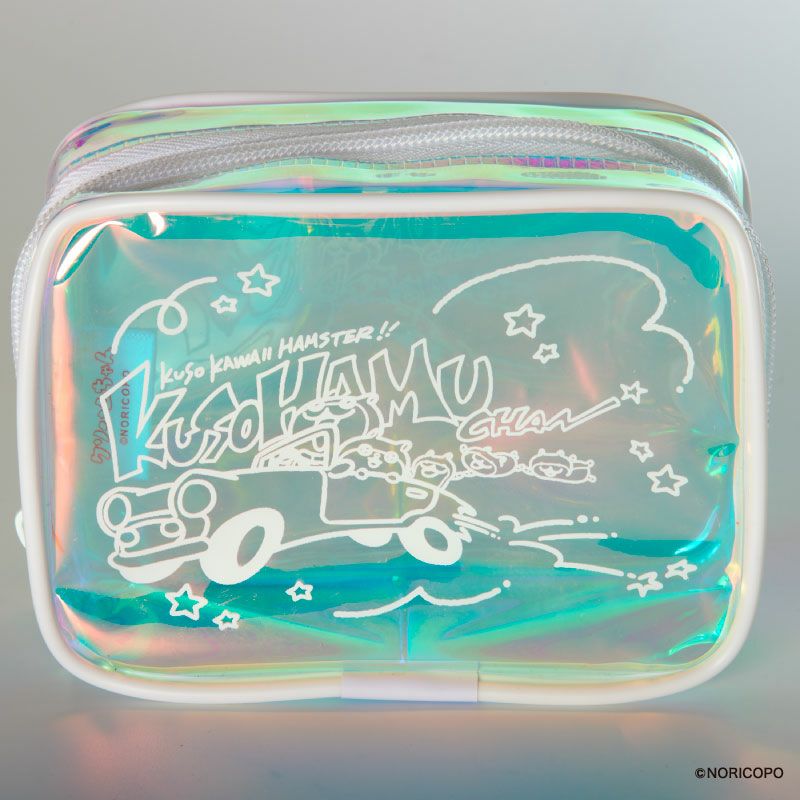 『クソハムちゃん』オーロラビニールポーチ3