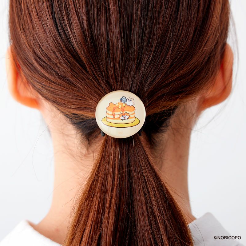 『クソハムちゃん』ガラスヘアゴムD（パンケーキ）2