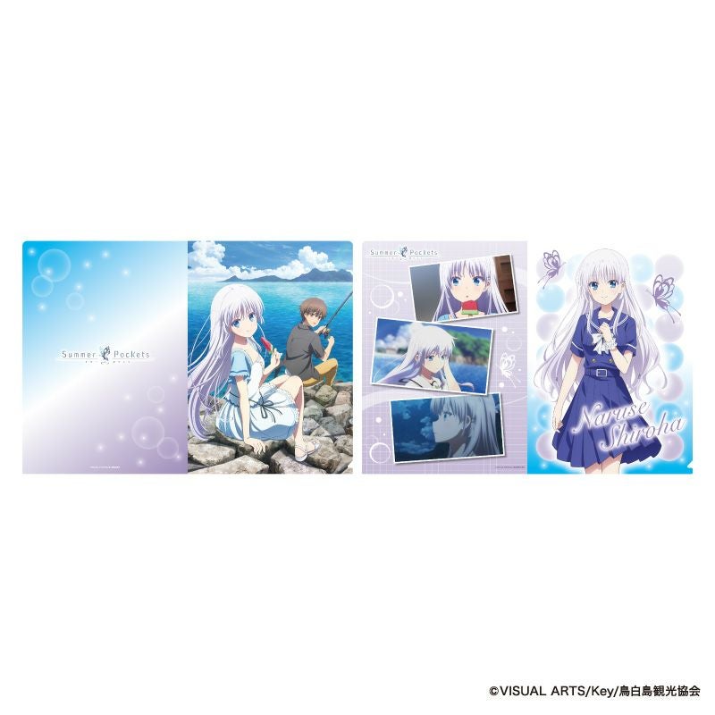 Summer Pockets 鳴瀬 しろは 合皮カードファイル Amazon.co.jp: 合皮製カードファイル Summer Pockets REFLECTION BLUE