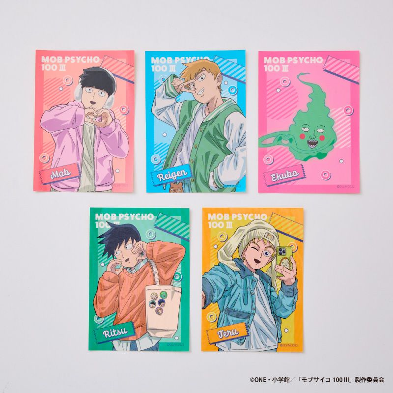 『モブサイコ100 III』イラストステッカーコレクション（全14種）コンプリートBOX4