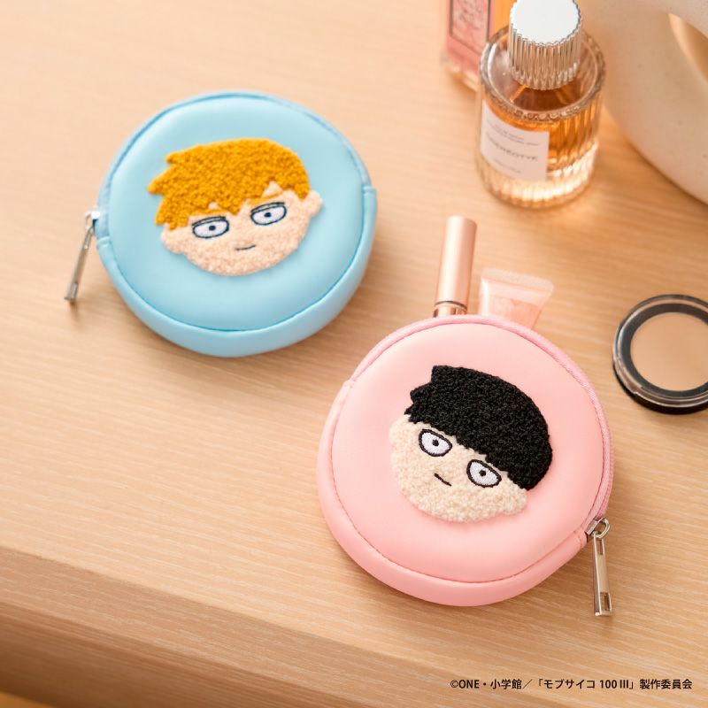 モブサイコ100 III』サガラ刺繍丸型ポーチB（霊幻新隆） - ShoPro Mall