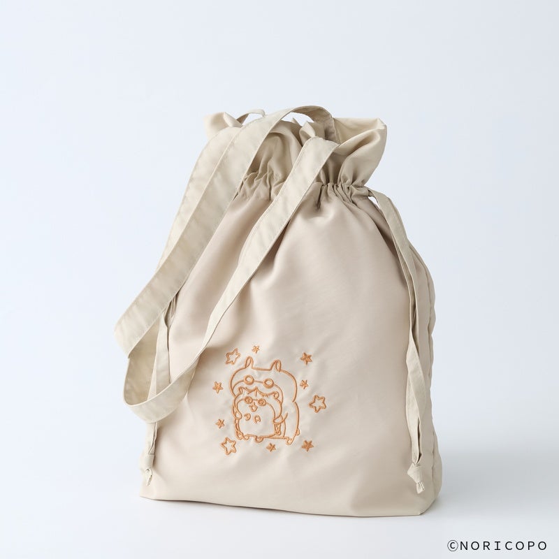 刺繍巾着トートバック1